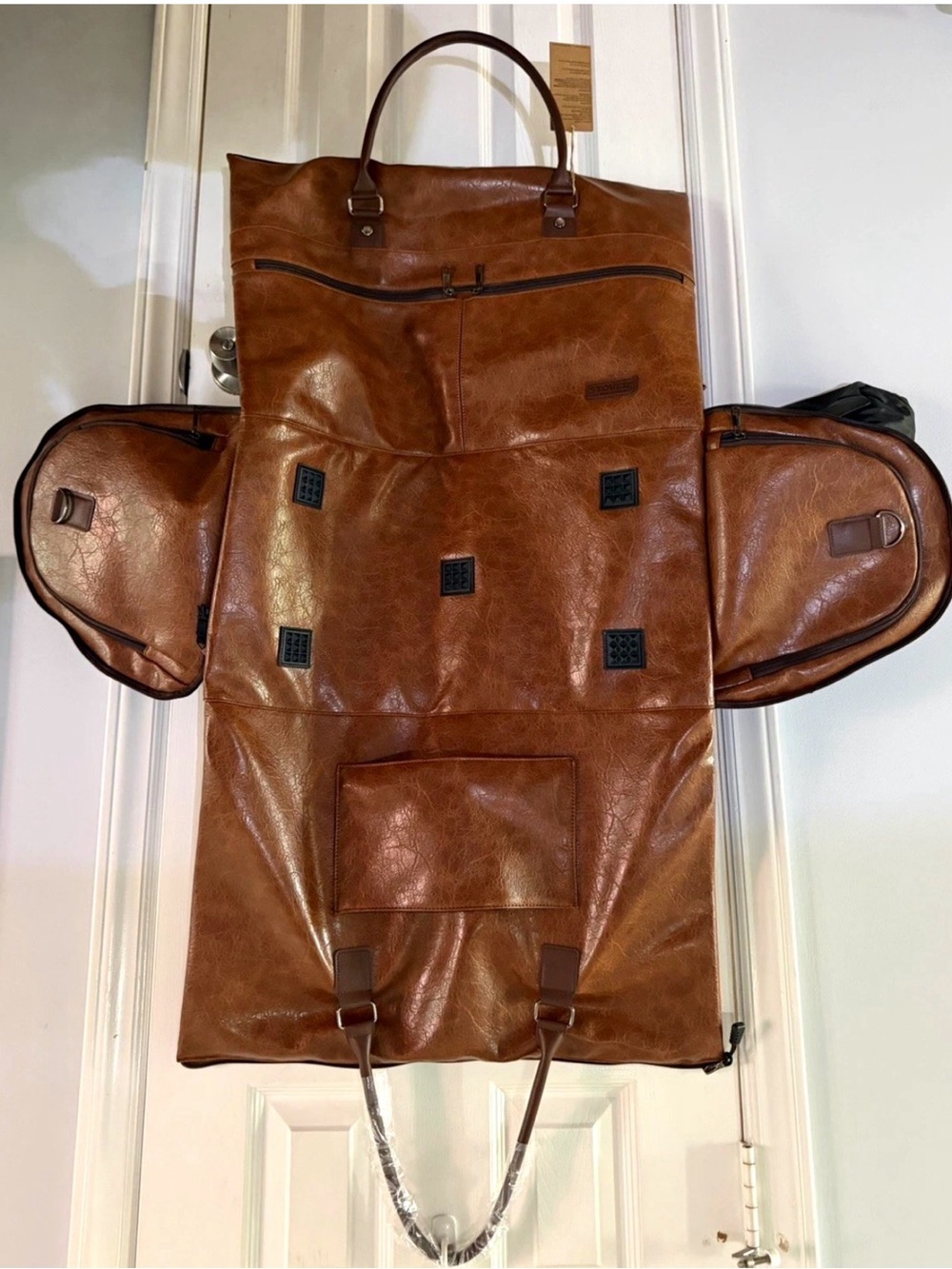 NWT STOVER ProGarment Two 2-in-1 Convertible Brown Garment & Duffel Bag